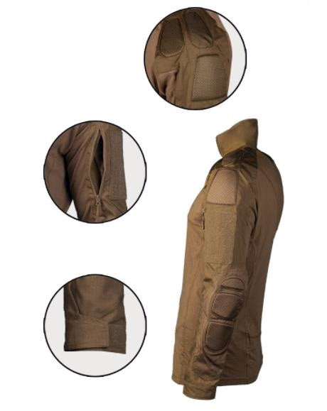 Mil-tec Combat Shirt Chimera – Ripstop, Polsterung, div. Farben