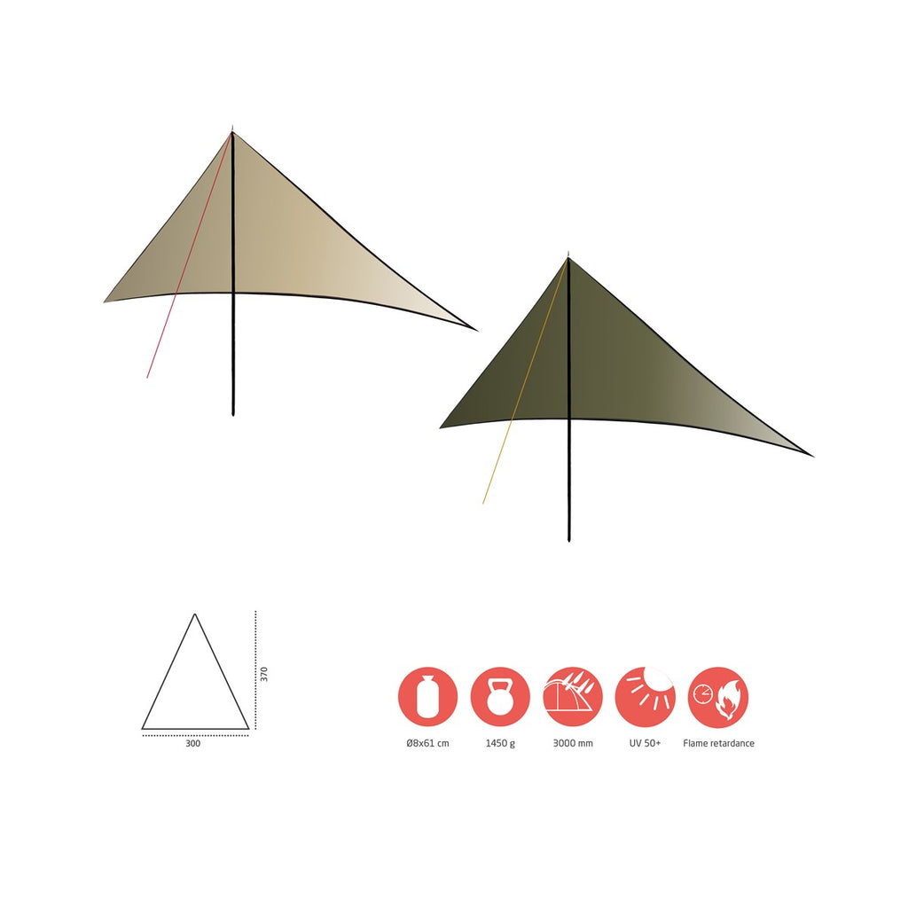 Grand Canyon Zuni Ray Tarp – Mojave Desert | Vielseitiges Sonnensegel & Vorzelt