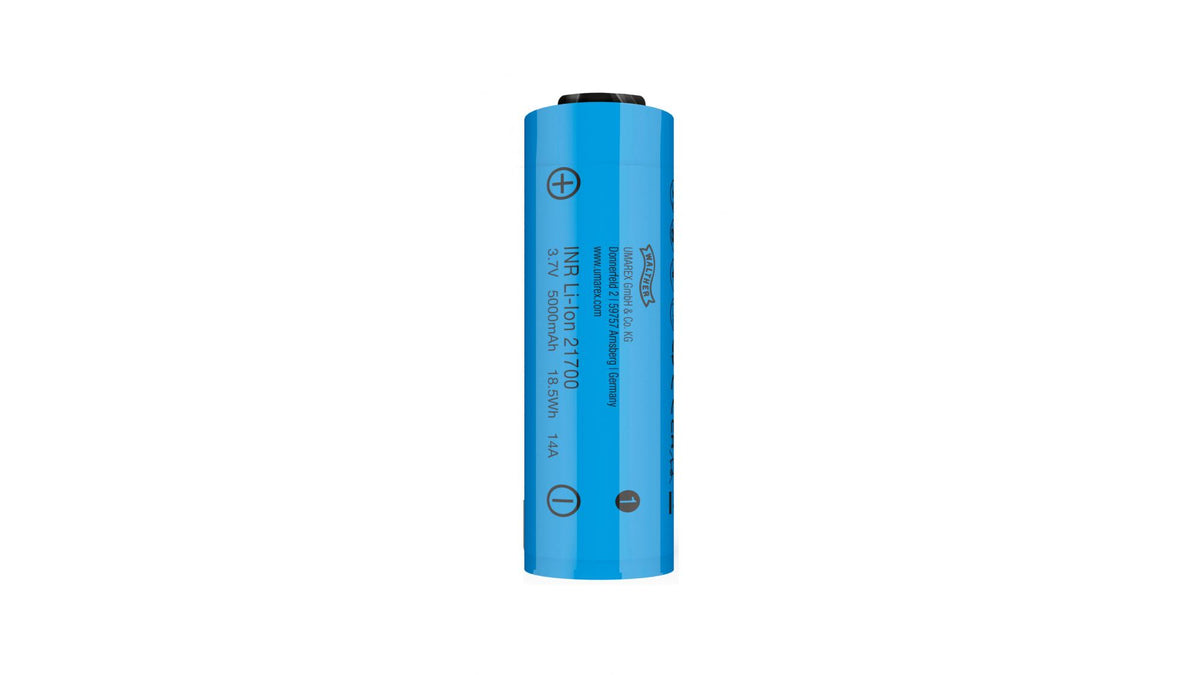 Walther 21700 Li-Ion Akku 5000 mAh mit Dreifach-Schutz