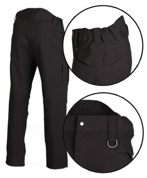 Mil-Tec Tactical Hose 'Assault' Schwarz – Stretch-Kampfhose