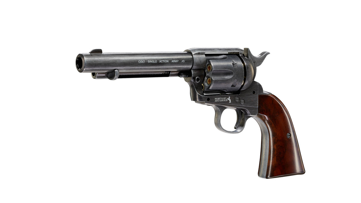 Colt SAA .45 - 5,5" 4,5 mm (.177) BB, CO₂, < 3,0 J, Antik-Finish
