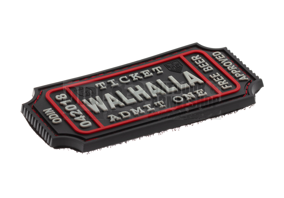 Large Walhalla Ticket Rubber Patch
