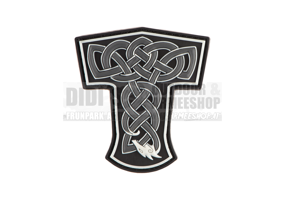 Thors Hammer Dragon Rubber Patch