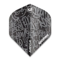 Winmau Mega Standard Dart Flights Schwarz 75 Micron
