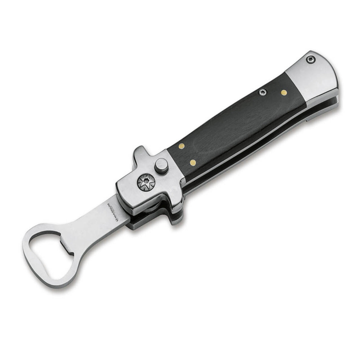 Böker Magnum Auto Wingman Flaschenöffner mit Pakkaholz-Griff