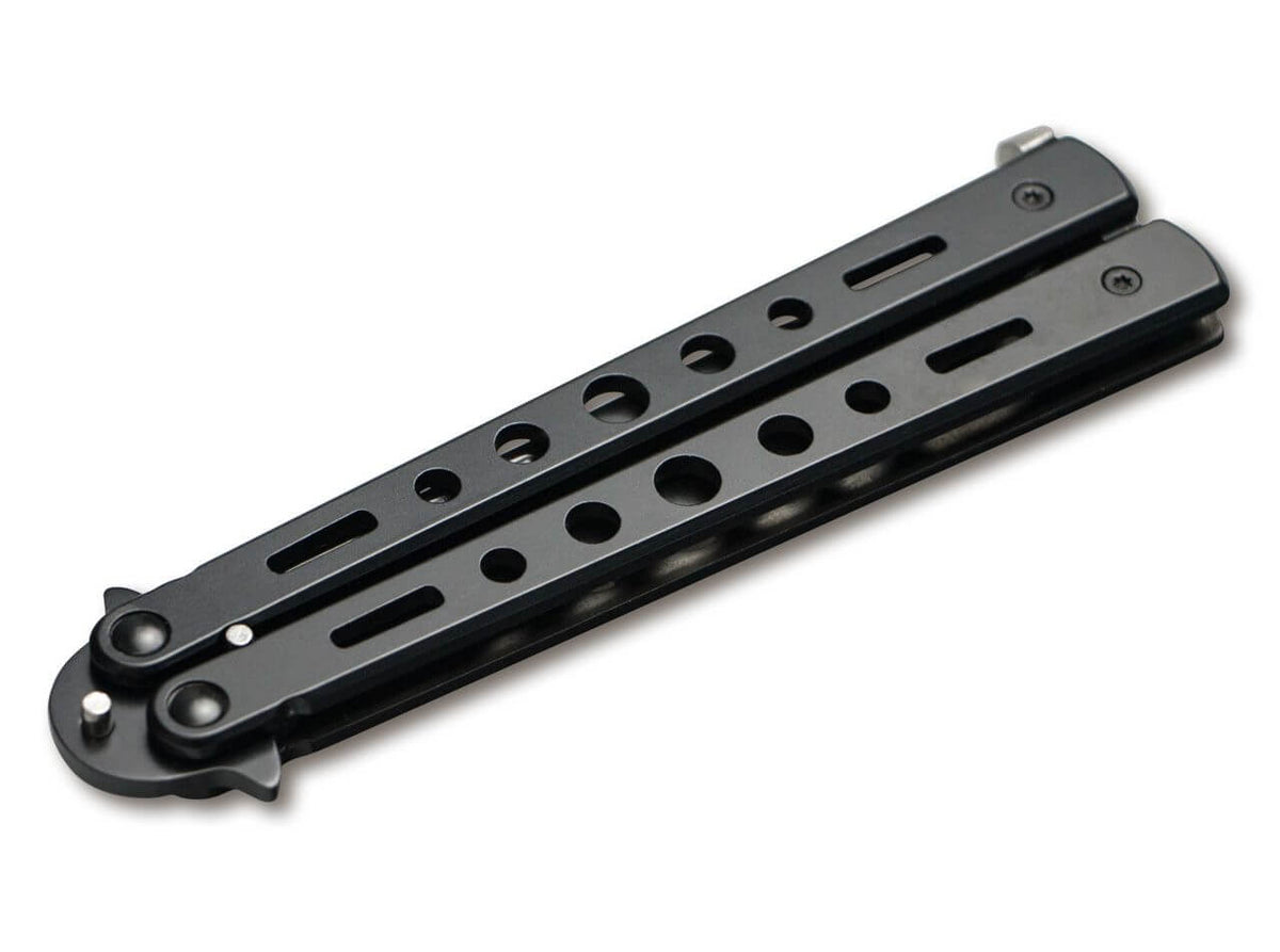 Böker Magnum Balisong Butterfly-Messer, taktisch grau