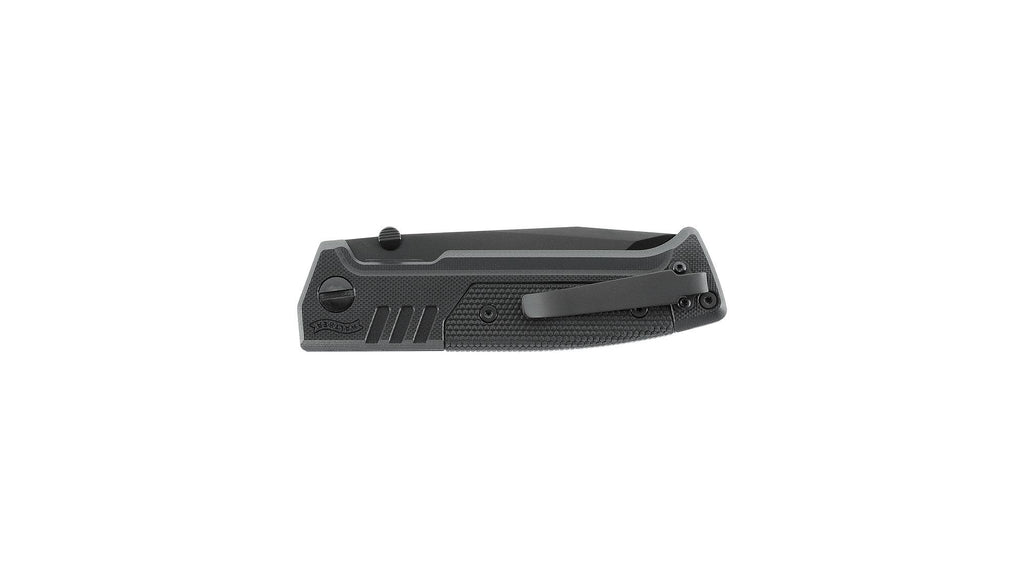Walther PDP Tanto Folder plain, schwarz – Klappmesser D2