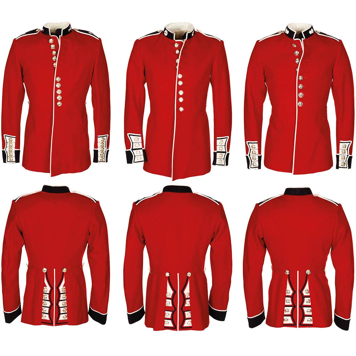 Britische Paradejacke Wolle rot – Original Militär, neuwertig