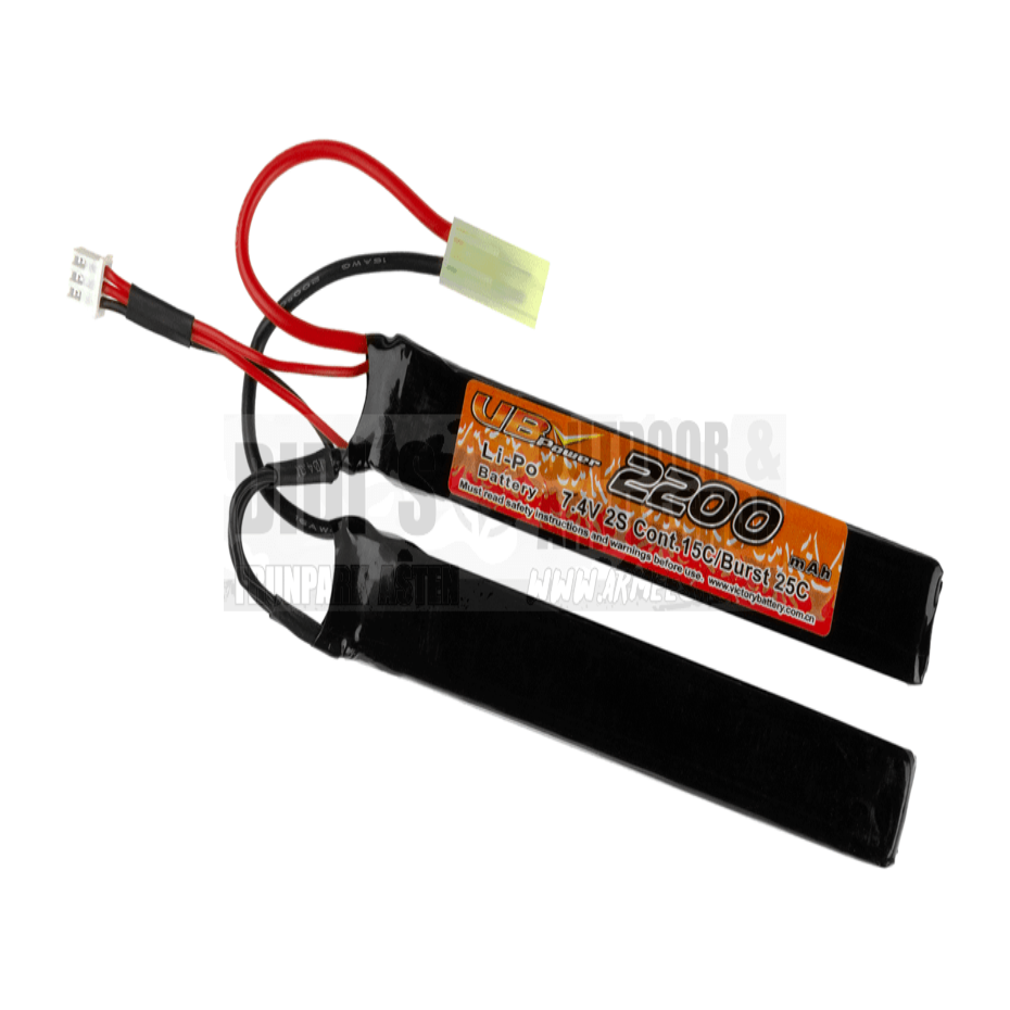 VB Power LiPo Akku 7,4 V 2200 mAh 20C Twin – Mini Tamiya