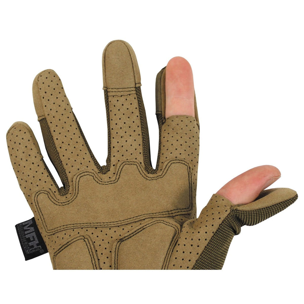 MFH Tactical Handschuh – klappbare Finger, div. Farben
