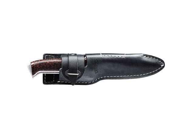 Walther P38 Messer – feststehende Klinge mit Leder-Holster