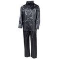 MFH Regenanzug Basic Schwarz – Jacke & Hose mit Kapuze