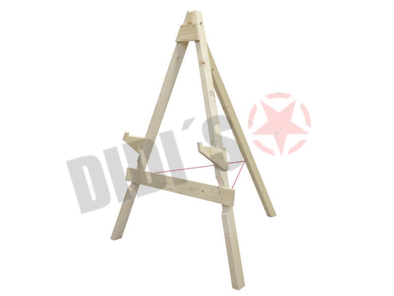 JVD Holz Zielscheibenständer Small – 3-Bein, bis 70 cm