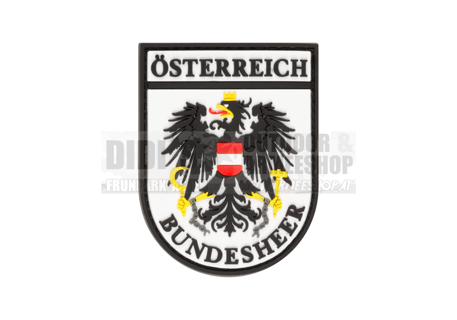 Bundesheer Rubber Patch Adler Weiß oder Grau