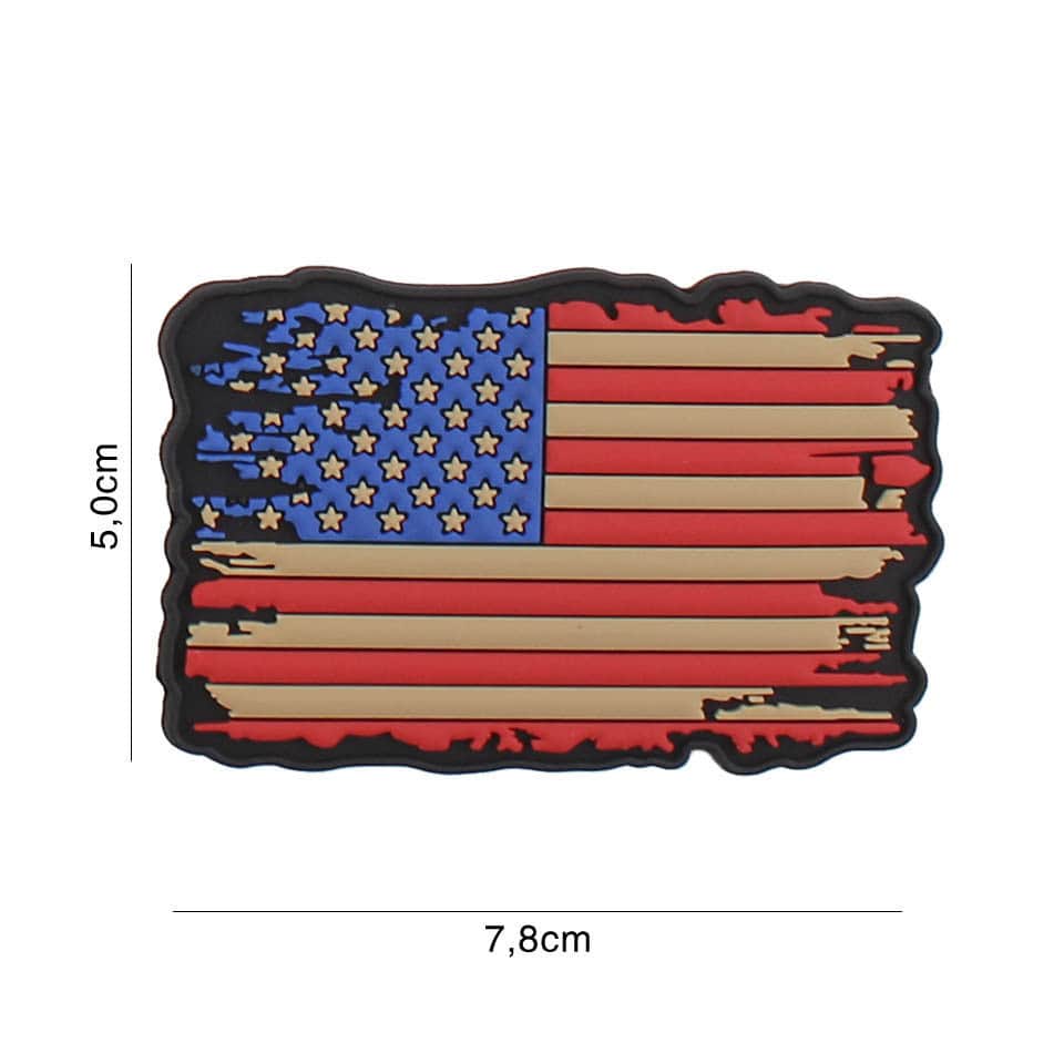 USA Flagge Vintage Rubber Patch