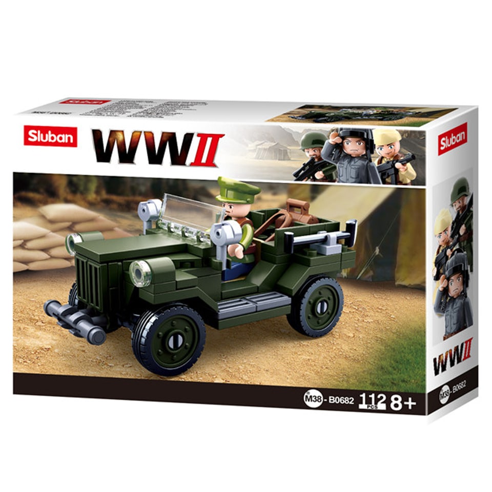 Sluban WWII Alliierter Jeep