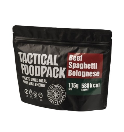 Tactical Foodpack Spaghetti Bolognese – gefriergetrocknet, 8 J. MHD