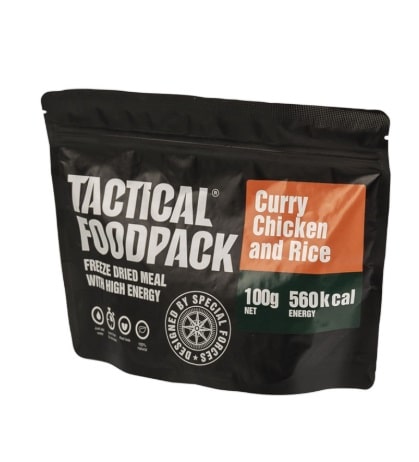 Tactical Foodpack Curry Chicken & Rice – gefriergetrocknet