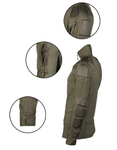 Mil-tec Combat Shirt Chimera – Ripstop, Polsterung, div. Farben