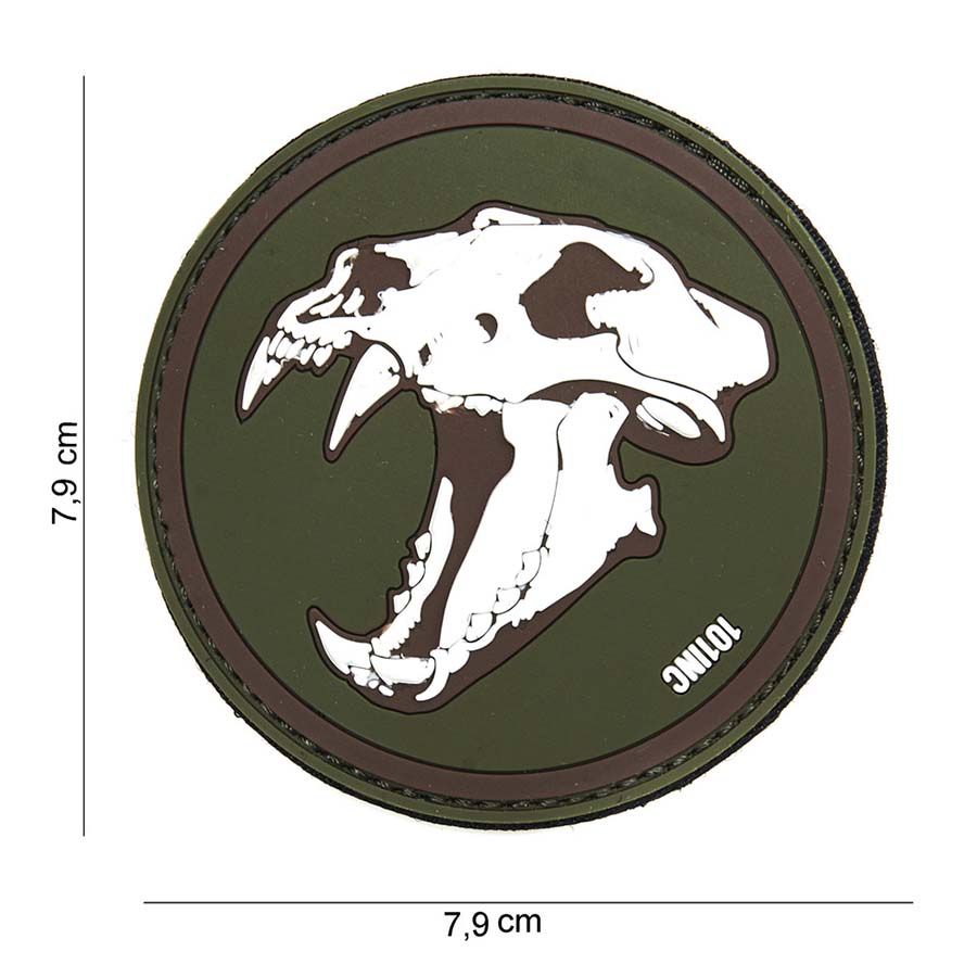 Säbelzahn Tiger Rubber Patch - Div. Farben