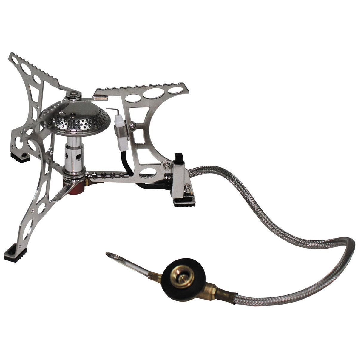 MFH Gaskocher mit Schlauch – 3000 W, Edelstahlbrenner, 220 g