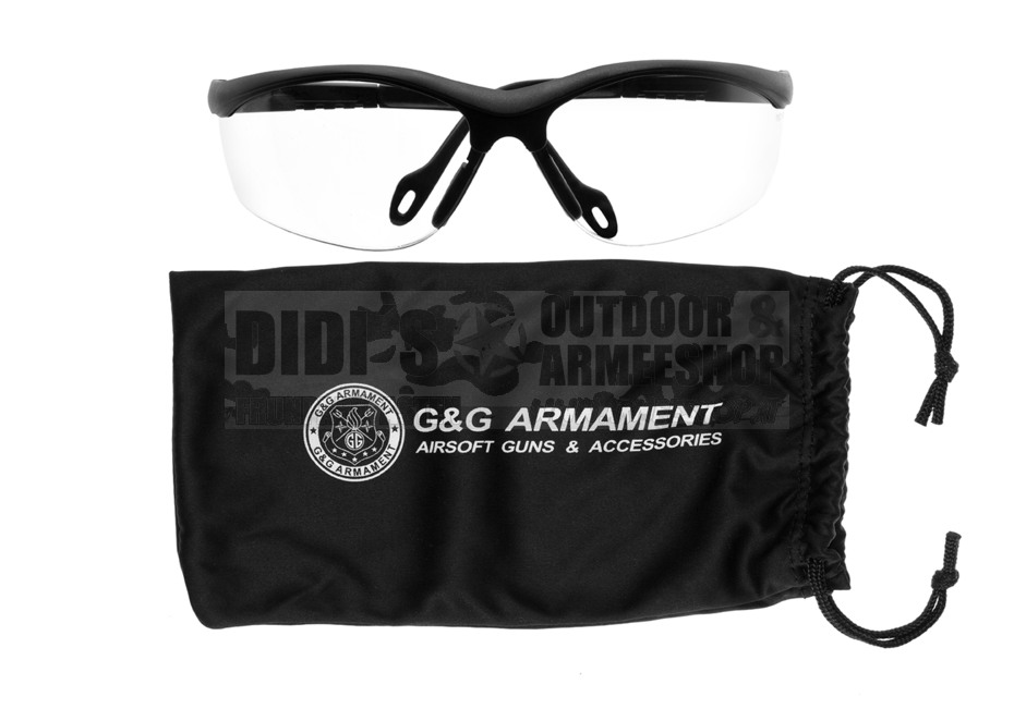 G&G Shooting Glasses Clear – Schutzbrille Anti-Beschlag
