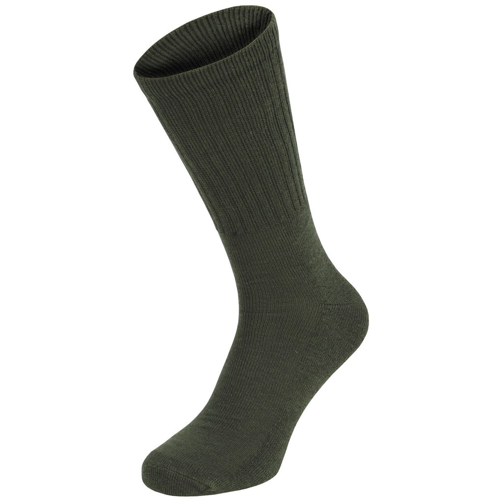 MFH Army Socken oliv halblang mit Plüschsohle – 3er Pack