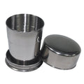 MFH Teleskop-Trinkbecher Edelstahl 150 ml – faltbar mit Deckel