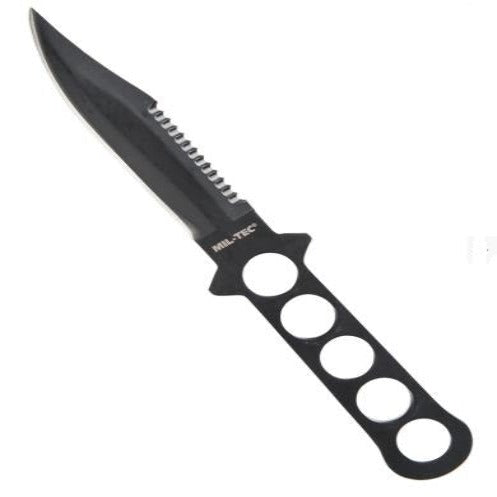 Mil-Tec Tauchermesser Stainless mit Kunststoffscheide