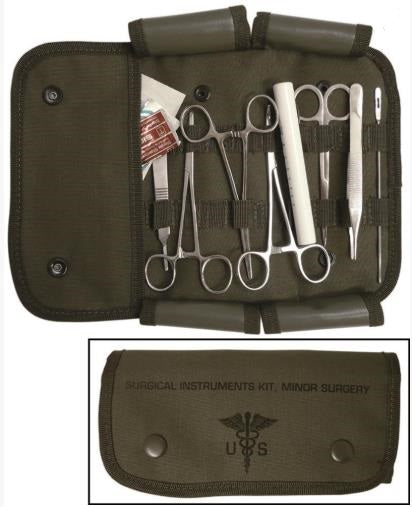 Mil-Tec US Surgical Set 12-tlg. – Chirurgen-Etui Baumwolle
