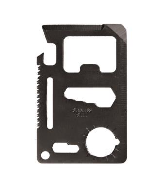 Mil-tec Survival Tool 11-in-1 Edelstahl mit Hülle Schwarz