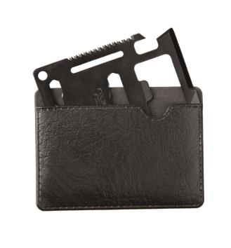 Mil-tec Survival Tool 11-in-1 Edelstahl mit Hülle Schwarz