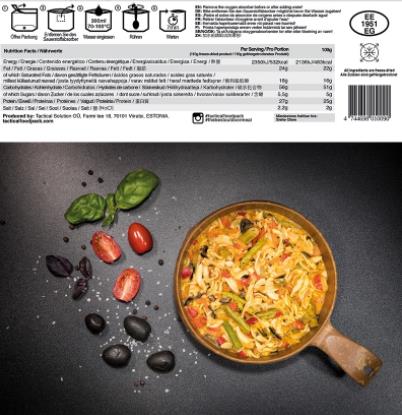TACTICAL FOOD - Pasta and Vegetables
