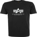 Alpha Industries T-Shirt Basic – 100% Baumwolle, Schwarz
