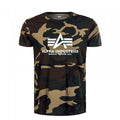 Alpha Industries Basic T-Shirt Herren – Camo-Logodruck