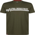 Alpha Industries T-Shirt T-Print 100% Baumwolle dark oliv