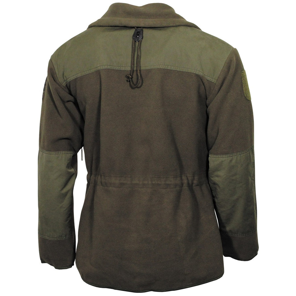 Öst.BH Fleece-Jacke mit Membrane ´Windbreaker´ oliv gebr.