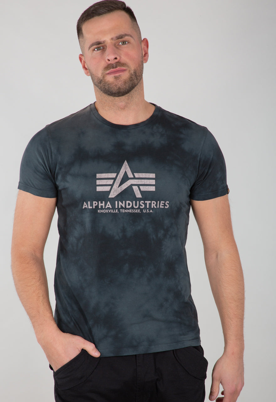 Alpha Industries Basic T-Shirt Batik Grey/Black Herren