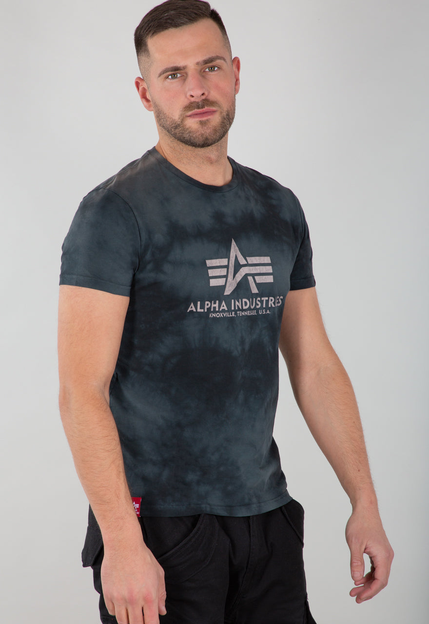Alpha Industries Basic T-Shirt Batik Grey/Black Herren
