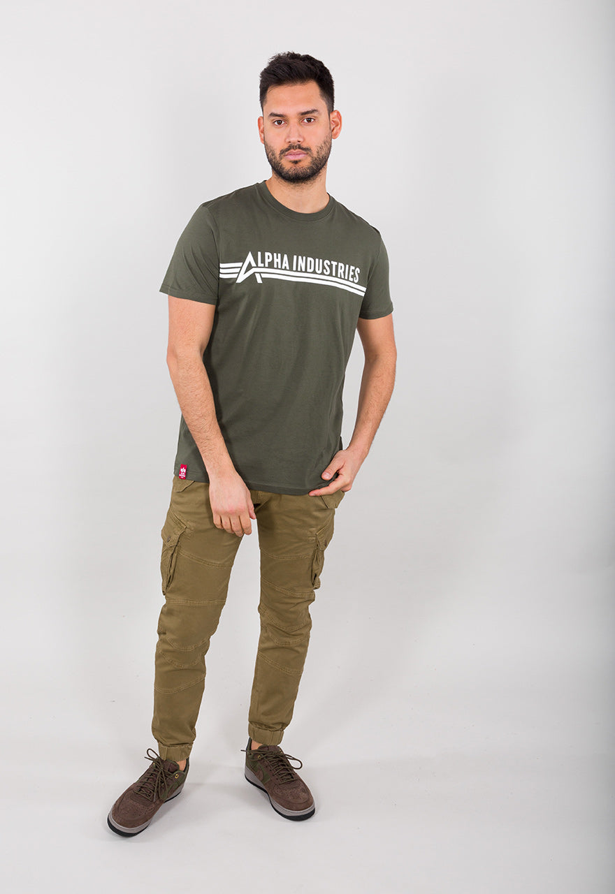 Alpha Industries T-Shirt T-Print 100% Baumwolle dark oliv