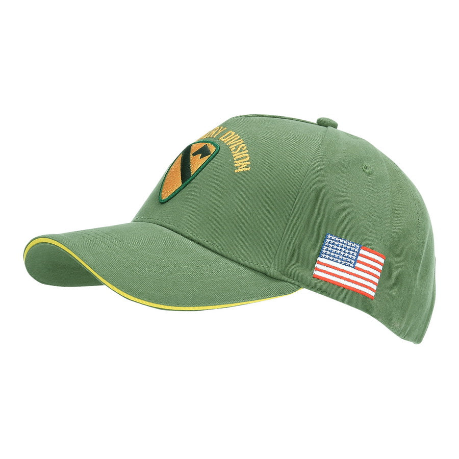 BB-Cap US Cavalry WWII 3D oliv / schwarz
