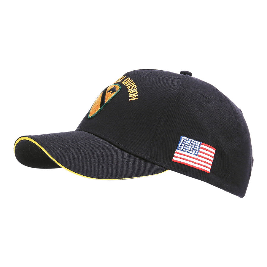 BB-Cap US Cavalry WWII 3D oliv / schwarz