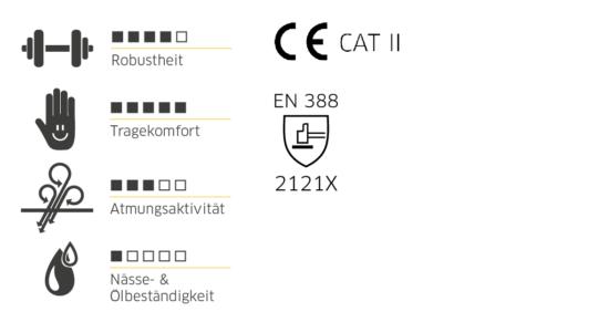 Gebol Master Performance Handschuh – gepolstert & verstärkt
