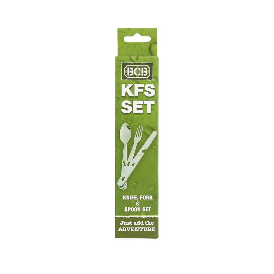 BCB Leichtes Besteckset – Messer, Gabel & Löffel für Outdoor