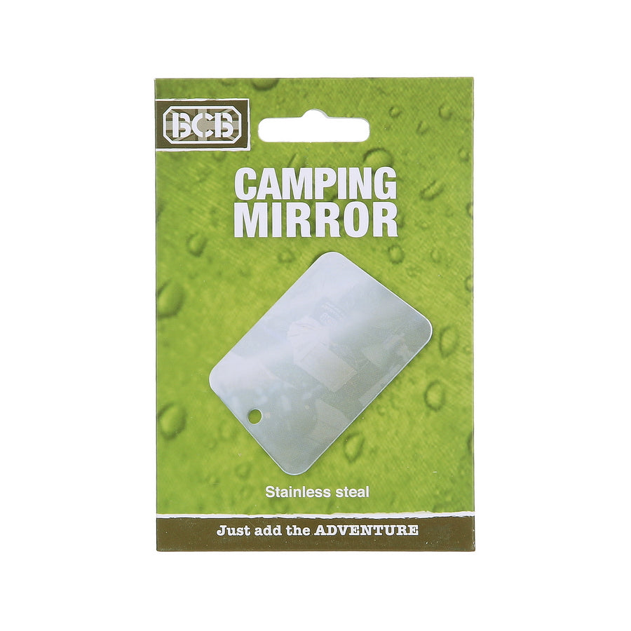 BCB Camping Spiegel Edelstahl – Signal & Hygiene, 10,8 x 8,3 cm