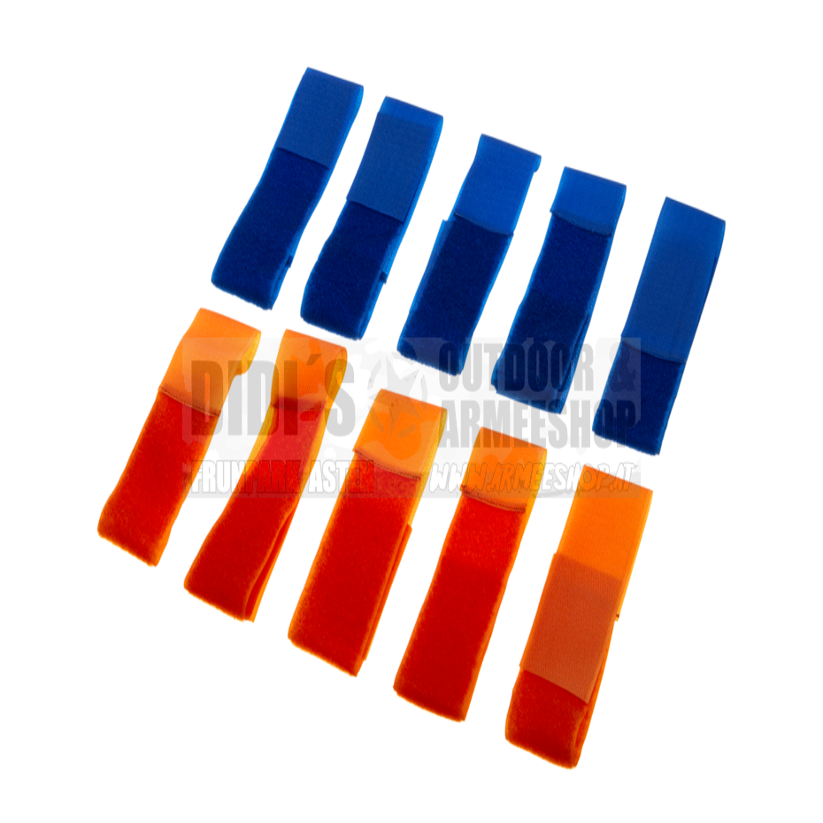 Invader Gear Team Patch Set Blau/Orange – 10 Klettpatches