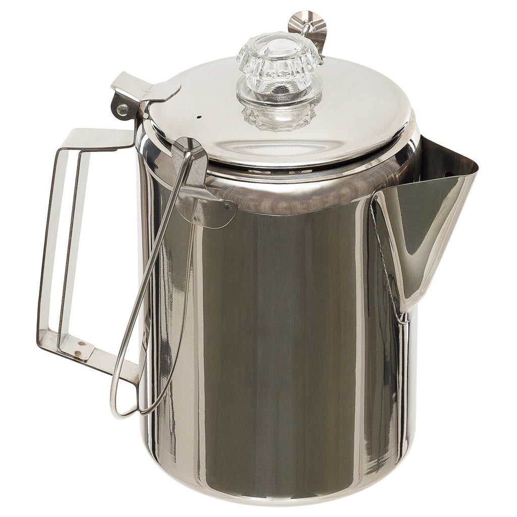 MFH Kaffeekanne Edelstahl mit Perkolator, 9 Tassen