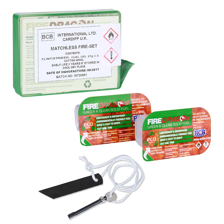 BCB Anzündtool CN335 – Feuerstarter-Kit mit Hexamine-Blöcken