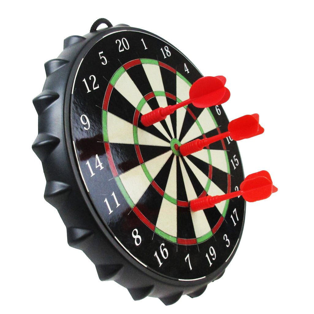 Karella Magnet Dartboard Mini – 25 cm mit Magnetpfeilen & Kronkorken