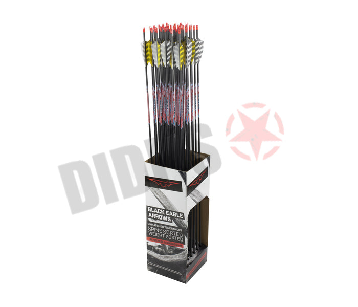 Black Eagle Intrepid Carbon-Pfeil mit Federfahnen – Einsteiger